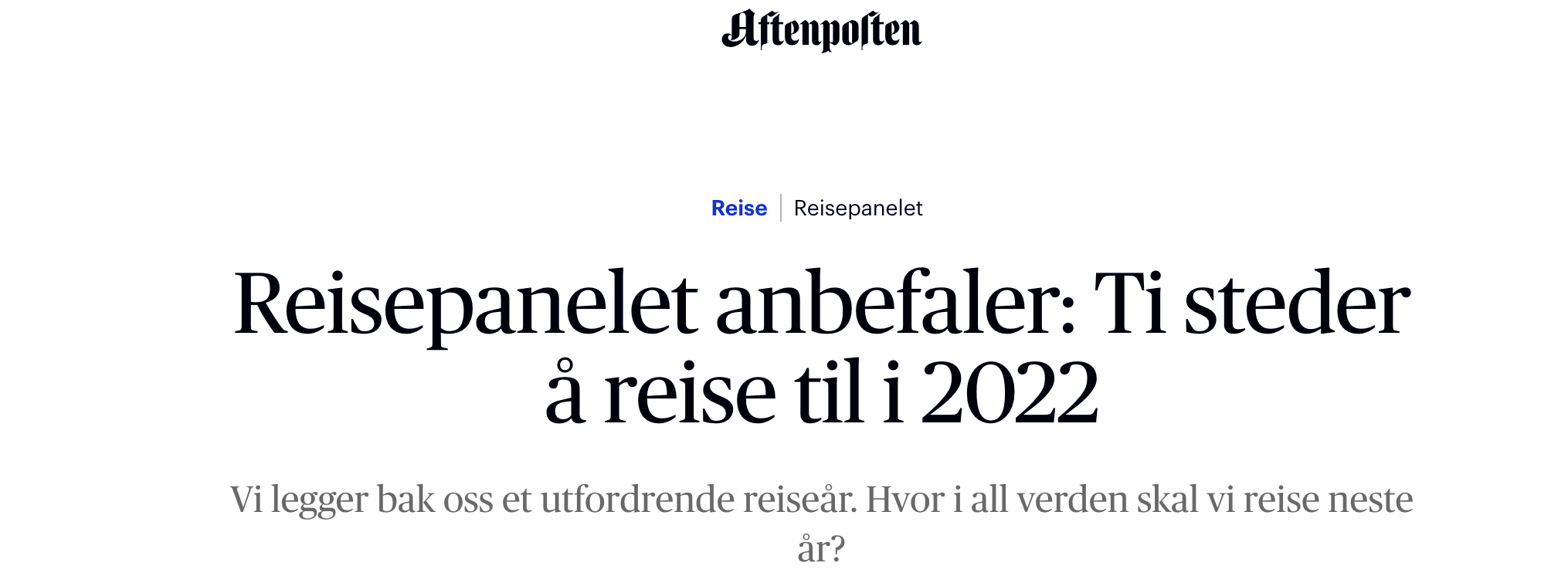 Sakset fra Aftenposten.no