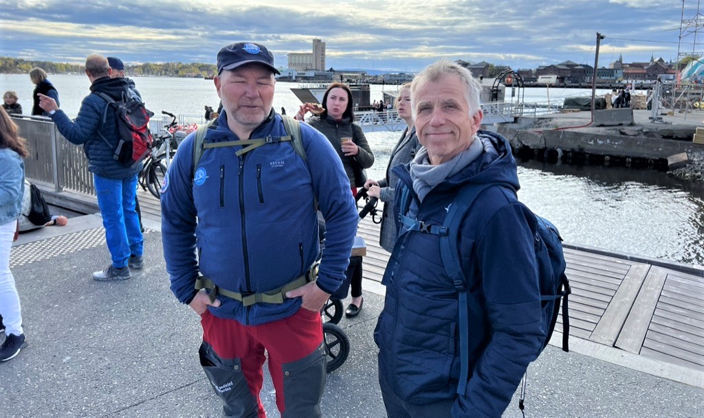 Prosjektleder Trond Glesaaen og Generalsekretær Sven Nordbye Andersen