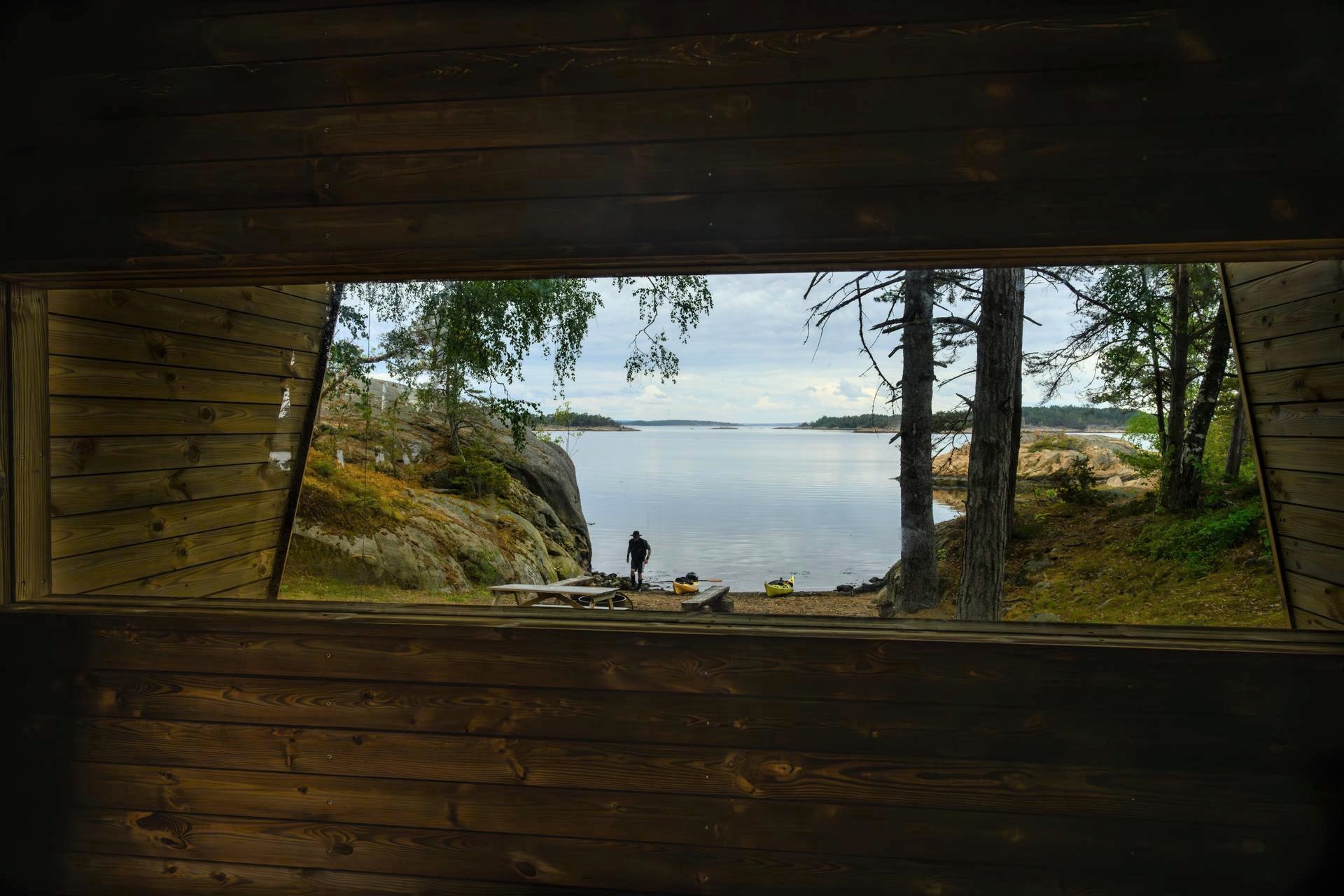 Padlehuken på Bringebærholmen er klar